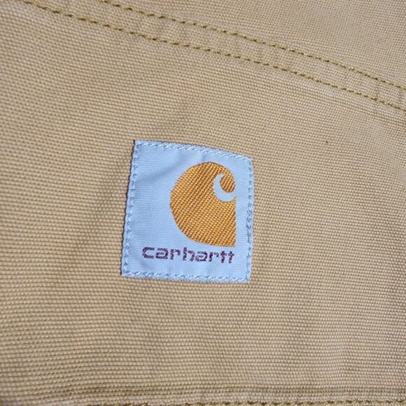 Carhartt Rugged Flex Rigby Work Shorts Relaxed Fit 31 X 10 Hickory Kakhi Cotton - Picture 8 of 13